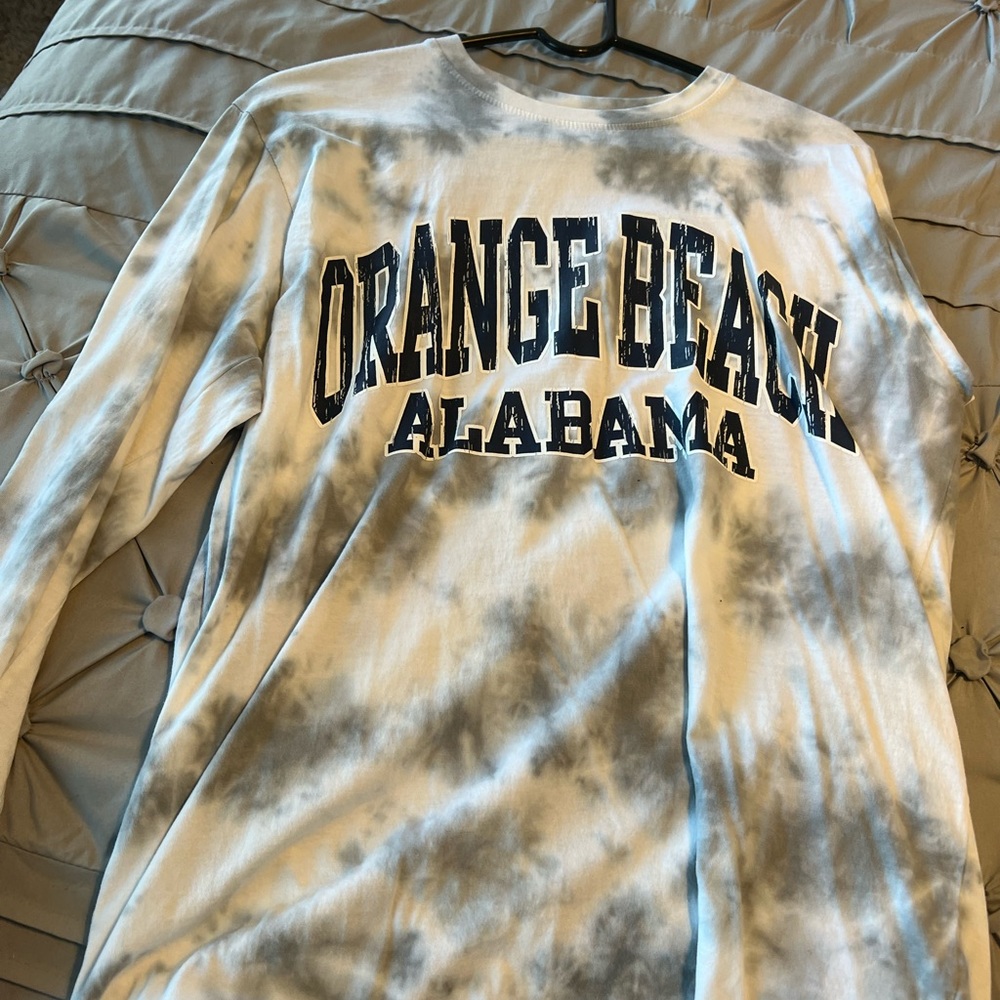 Long sleeve tie dye shirt